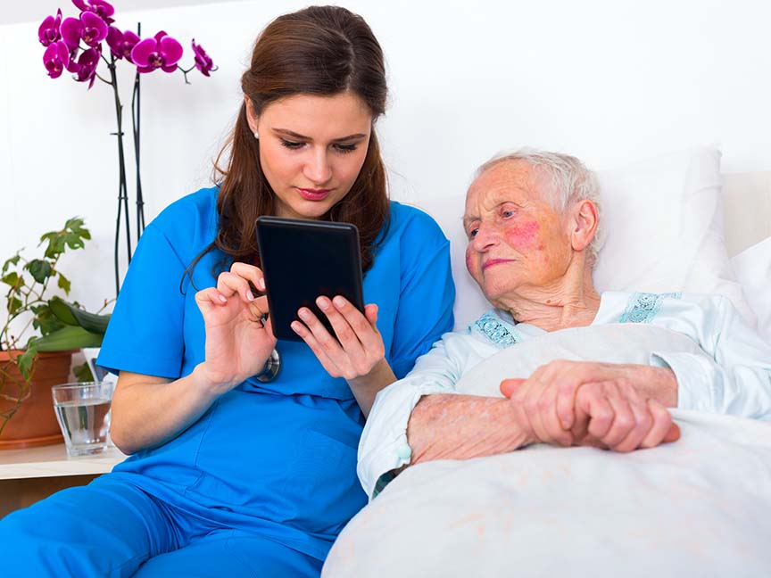 Providing personal care and support with  a positive outcome for service users